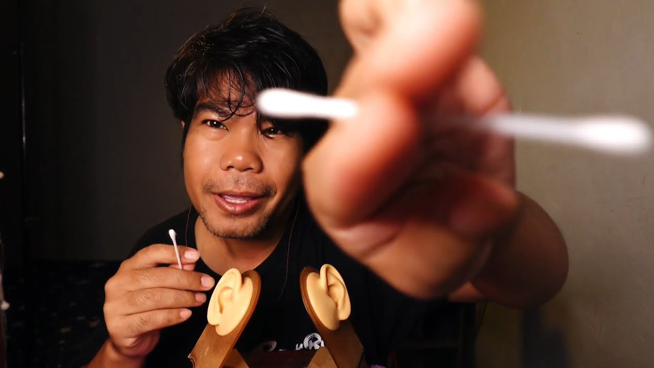 ASMR Thai คอตตอนบัด ปั้นหูเร็วๆ Fast Ear Cleaning