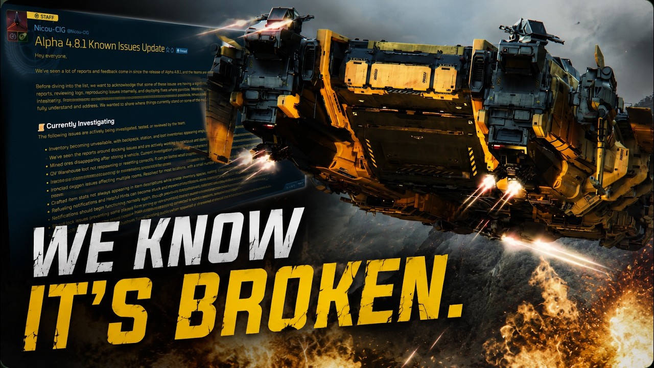 Star Citizen 4.8.1 Is On Fire And CIG Finally Responded!