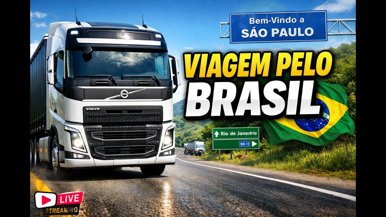Euro Truck Simulator 2 |  Rodando Pelo Brasil no Mapa EAA | Gameplay Conversando com o Chat