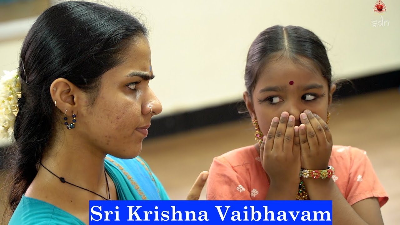 SDN's Upcoming Sri Krishna Vaibhavam - practice in progress  - Bharathanatyam Dance Drama