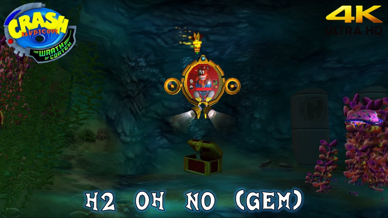Crash Bandicoot The Wrath of Cortex 'H2 Oh No' (Gem) Walkthrough (4K)