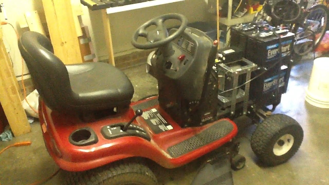 Electric lawn mower conversion