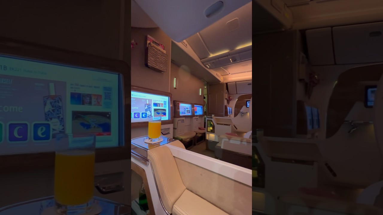 Emirates Boeing 777 business class ❤️🥰