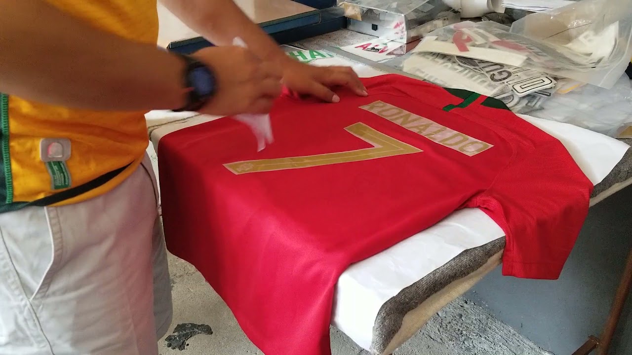 JERSEYS DE LEYENDA.  COMO ESTAMPAR UNA PLAYERA DE FUTBOL PASO A PASO.