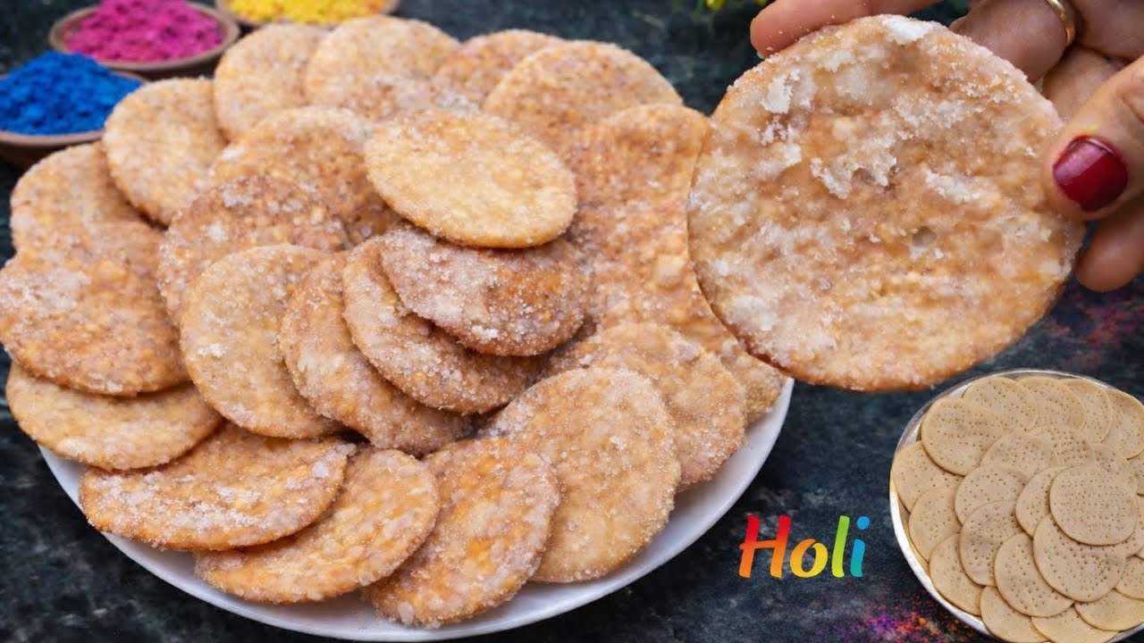 घर पर बनाएं 100% हलवाई जैसी खस्ता मीठी मठरी | Holi Special एक बार बनाए महीनों खाए |