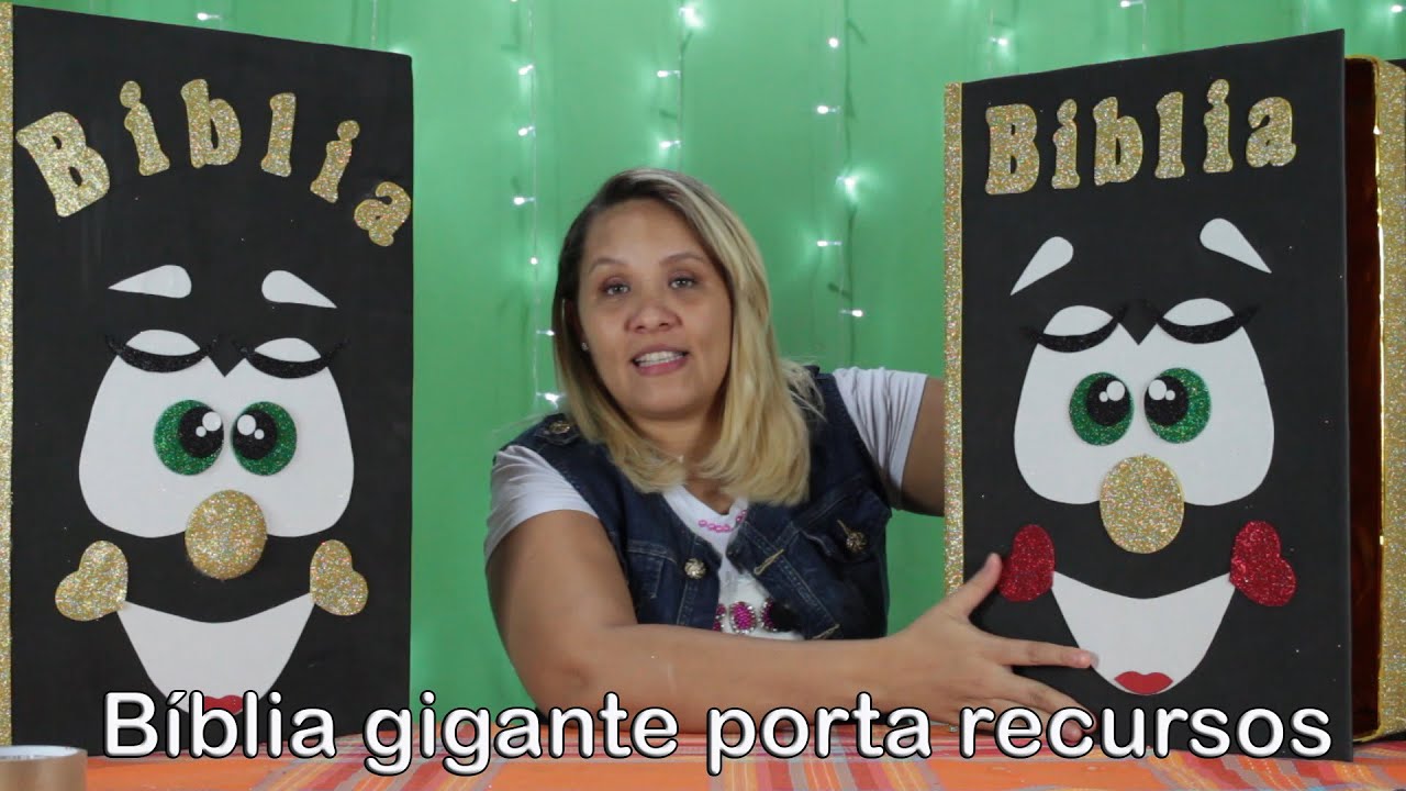 Ministério infantil - Como fazer Bíblia gigante porta recursos