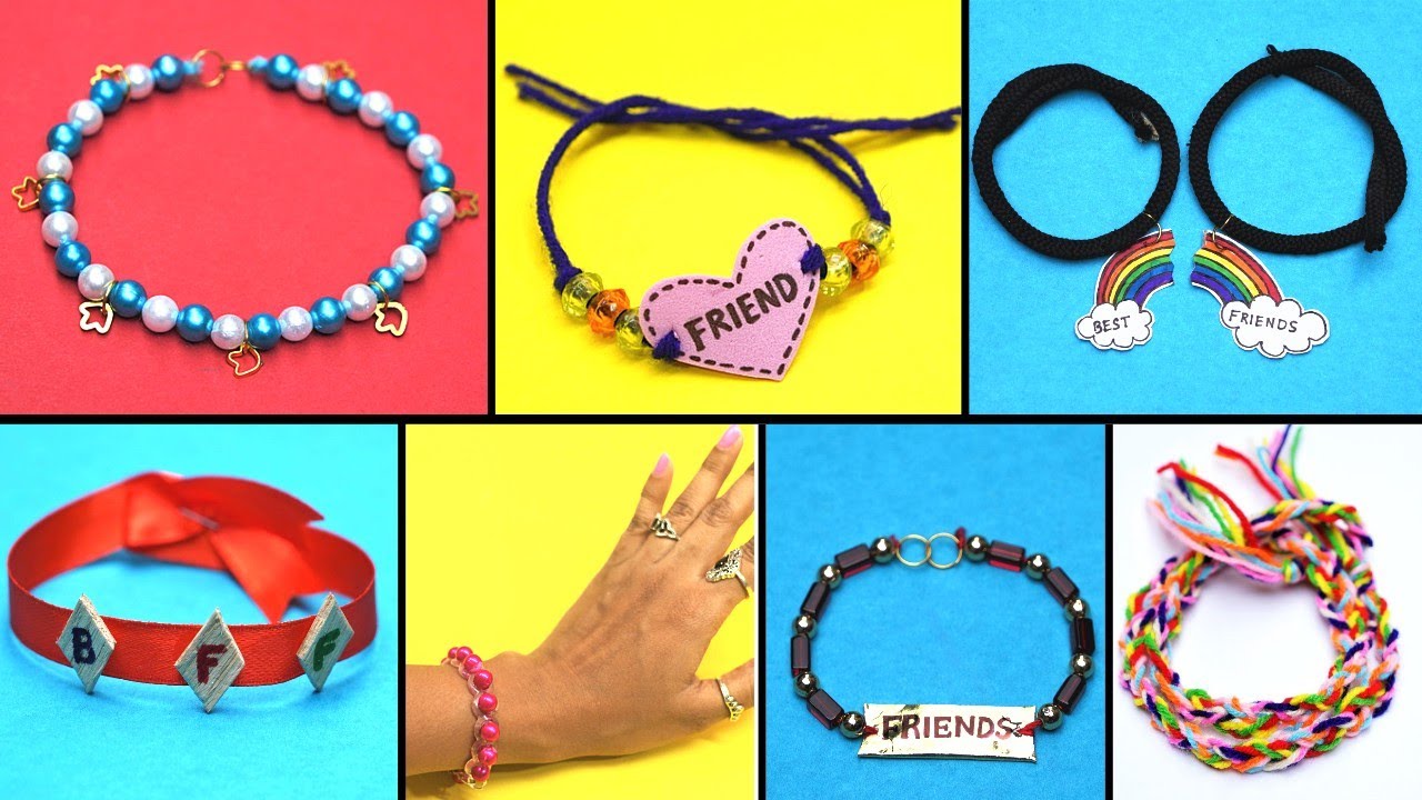DIY Friendship Band Ideas/7 Easy Friendship Bracelet for Beginners/Friendship Band making at home