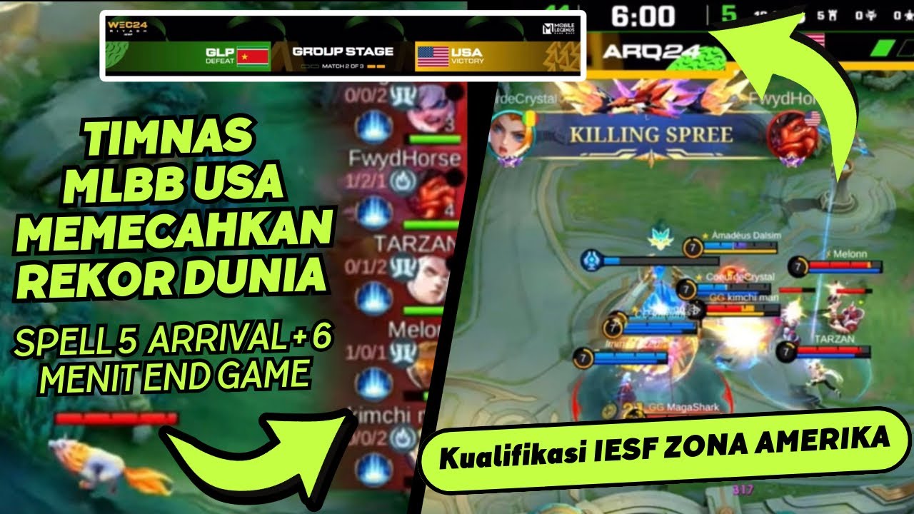 USA Menggunakan 5 Arrival di Kualifikasi IESF MLBB  ZONA AMERIKA