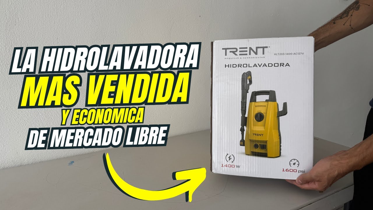 PROBANDO LA HIDROLAVADORA MAS VENDIDA Y ECONOMICA DE MERCADO LIBRE - Hidrolavadora TRENT 1600 PSI