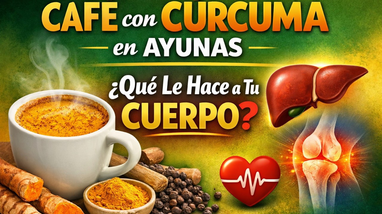 ☕ (VIRAL E)Caf&eacute; con C&uacute;rcuma en Ayunas: Lo Que REALMENTE Hace en tu Cuerpo (Ciencia + Recetas)