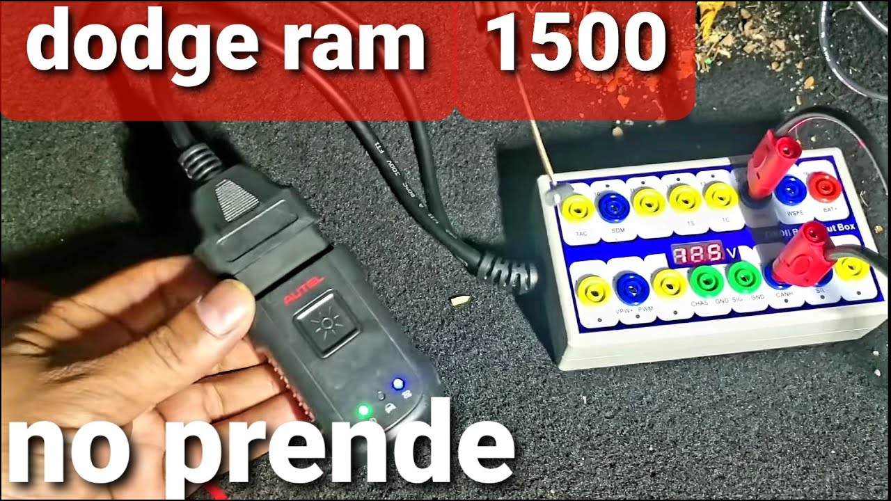 13 dodge ram 1500 no prende no hace nada - diagnostico con osciloscopio autel