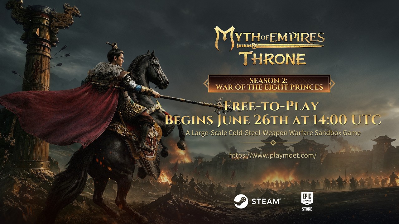 Myth of Empires: Throne | Season 2 Official Trailer - War of the Eight Princes