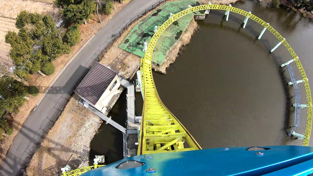 【4K60P】東武動物公園 新滑空水上コースター カワセミ / New sky & water coaster kawasemi at Saitama Tobu zoo Park