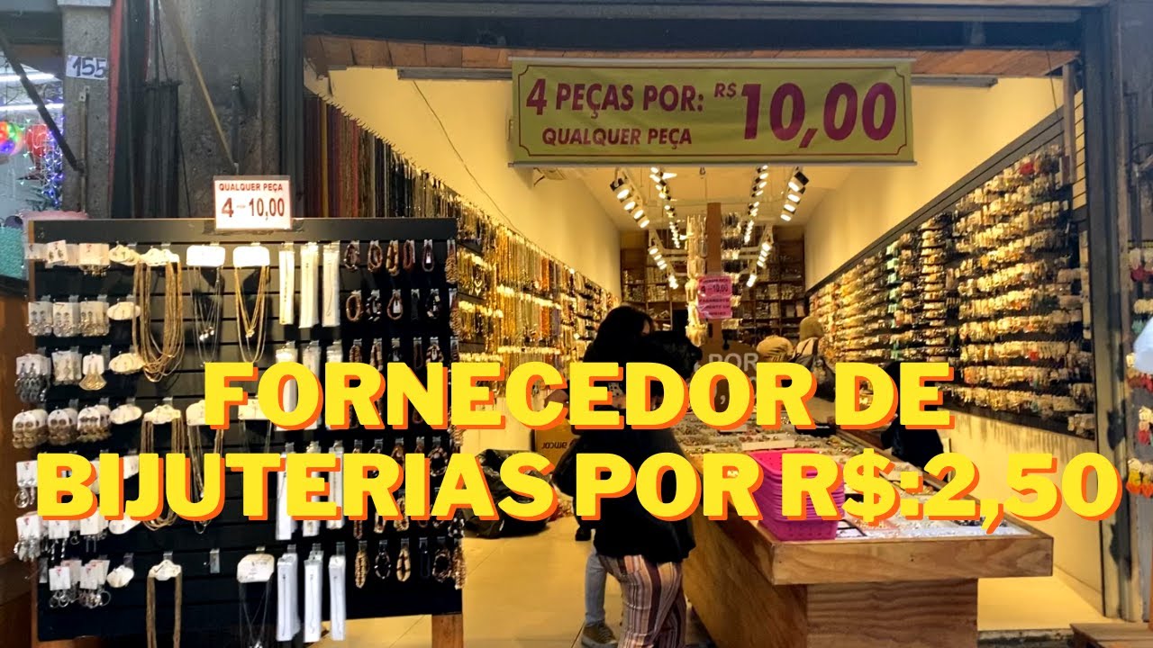 TOUR NA LOJA DE BIJUTERIAS DE R$: 2,50 MUITO BARATO ACHADINHOS