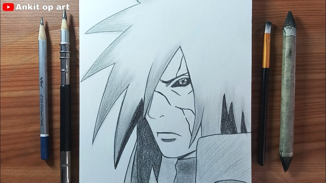 How to draw Madara Uchiha step by step || cute anime drawing easy step by step || Easy anime drawing