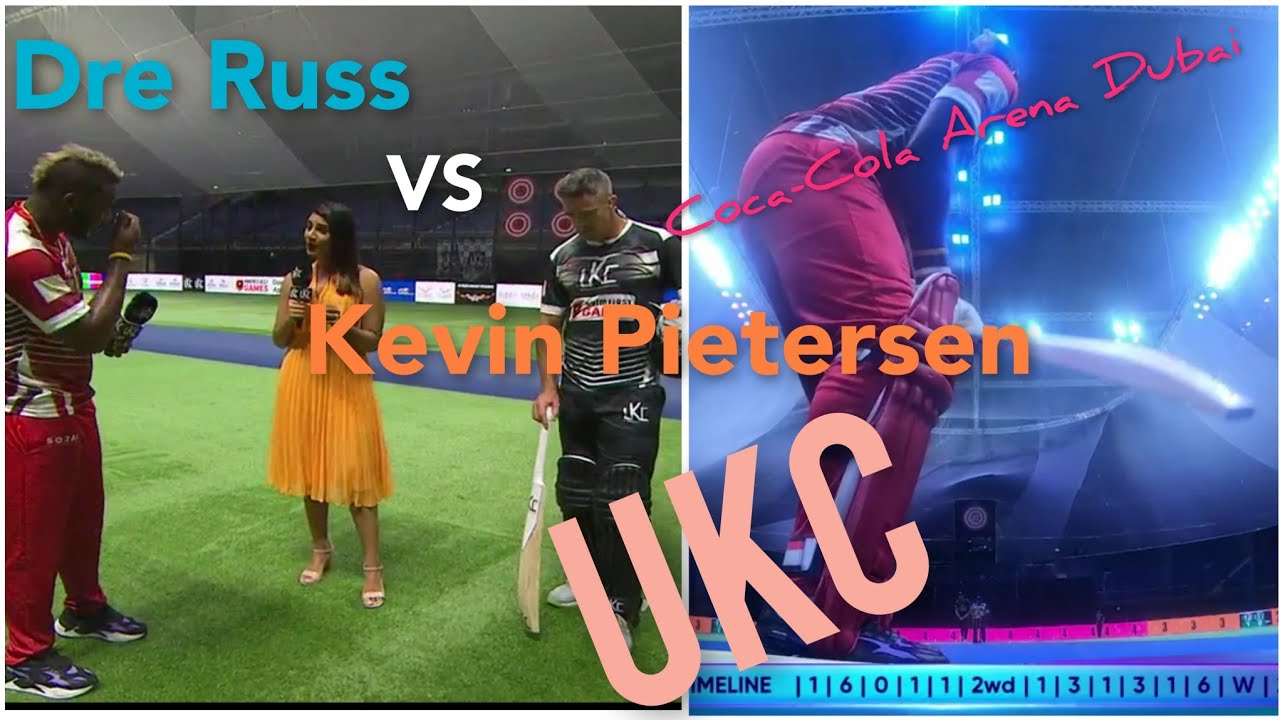 Kevin Pietersen VS Andre Russel 4 innings UKC League  #DreRuss #KP