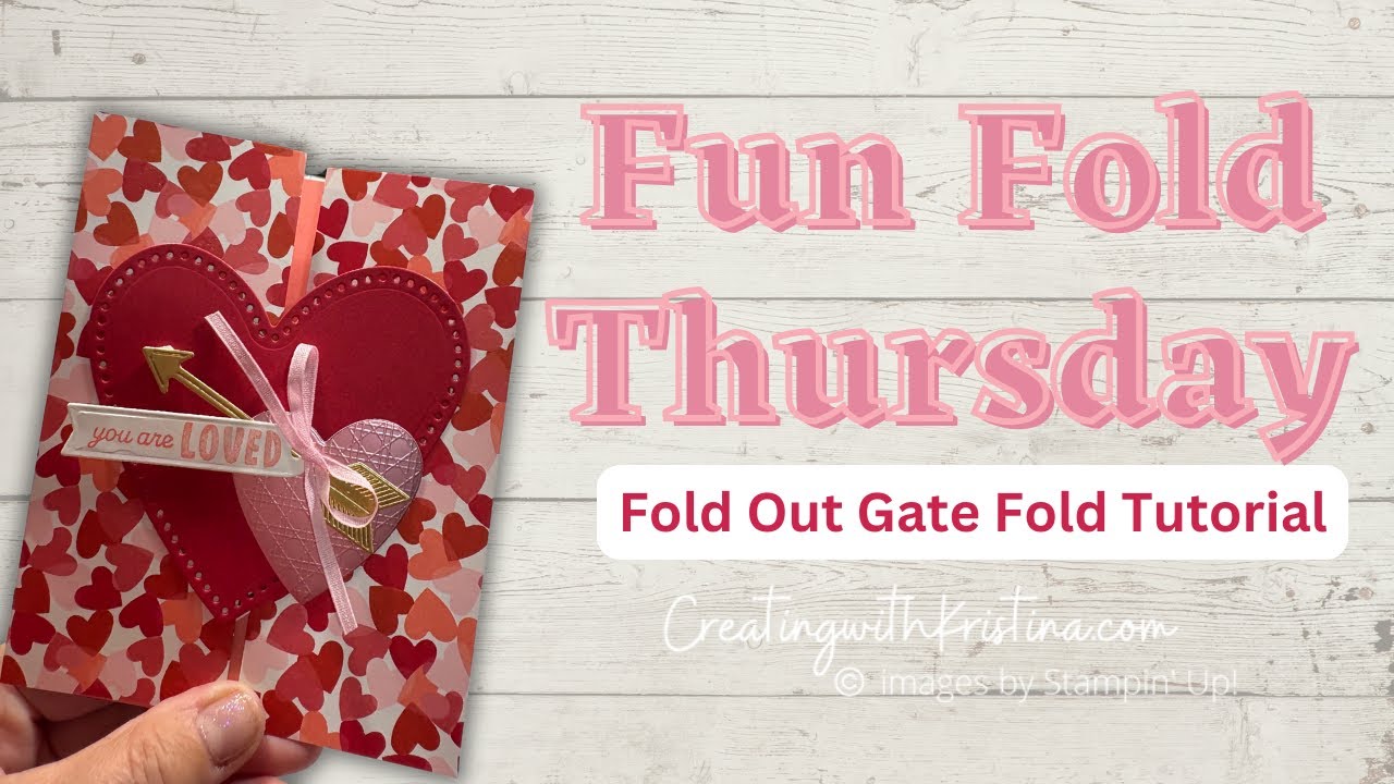Easy and Beautiful Valentine's Fun Fold Card | Handmade Gate Fold Card Idea