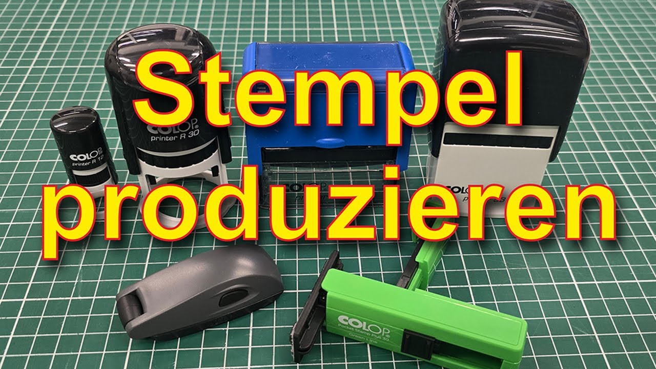 Stempel produzieren mit CO2 Laser   Matthias Goldhammer    Magdeburg   Hermsdorf Hohe Börde
