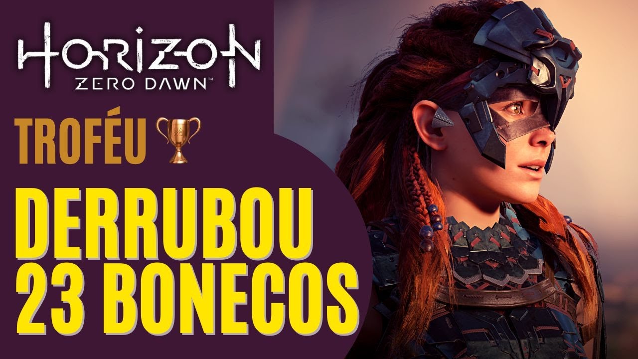 Troféu Derrubou 23 bonecos de cortador em Horizon Zero Dawn #horizonzerodawn #trofeu #platina