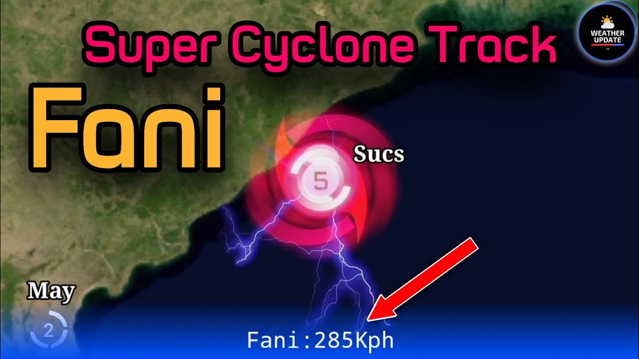 Cyclone Fani Track Animation And Effects | #cyclone #fani
