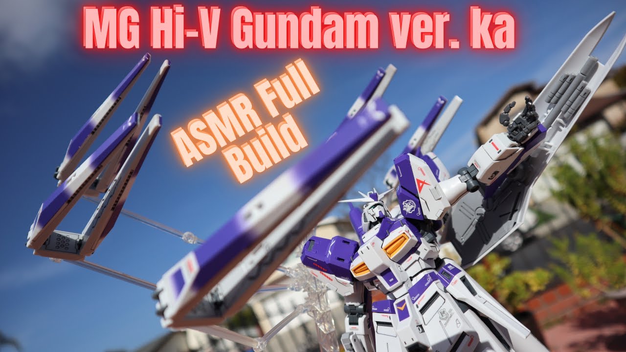 MG Hi Nu Gundam ver. Ka - ASMR Full Build - in 13 mins