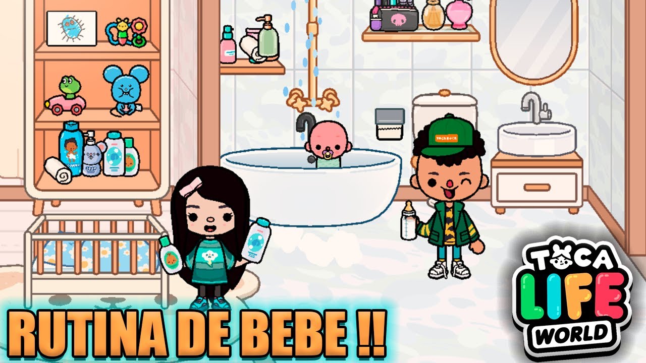 ¡PRIMERA RUTINA DE MI BEBE LUKAS! 👶 TOCA BOCA LIFE WORLD *SIMBA Y NALA💞
