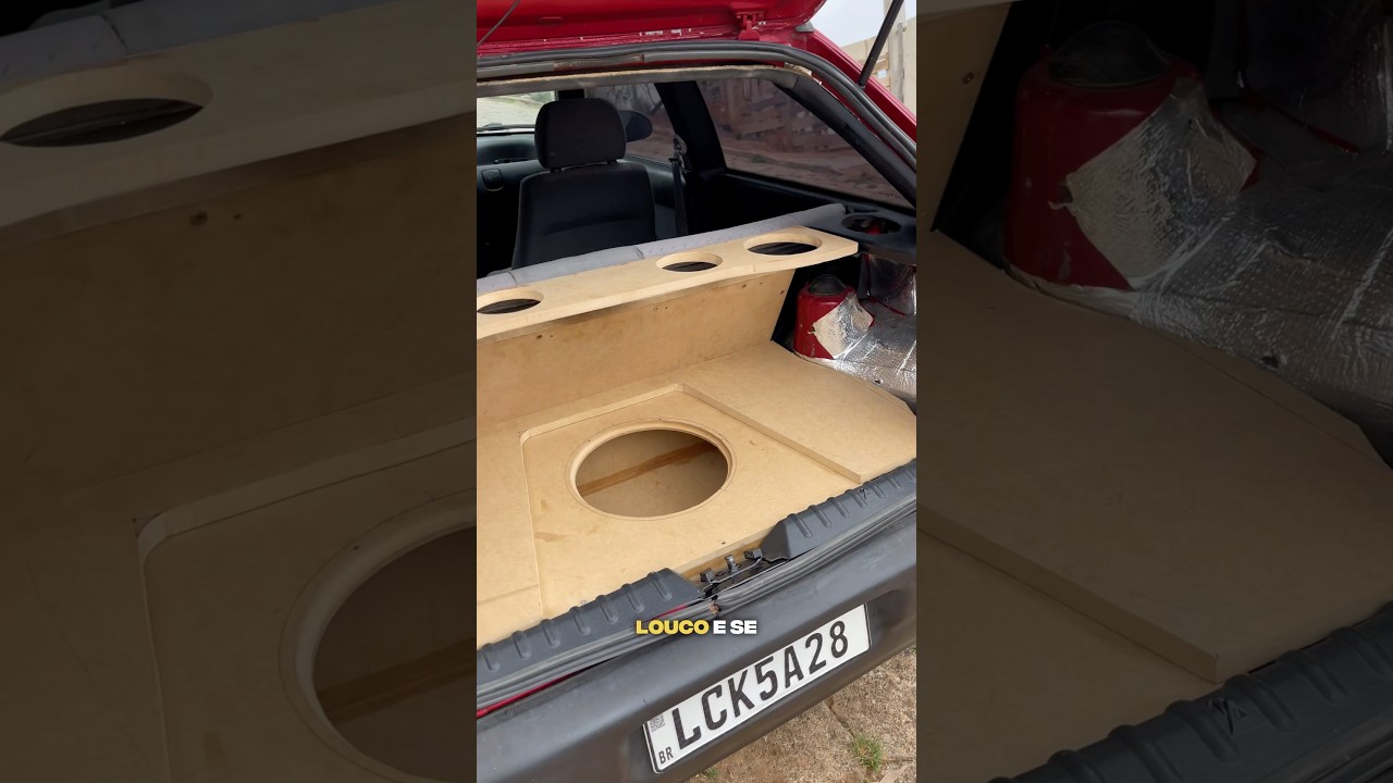 Fiz um porta-malas personalizado pro som do Goleta🙌🏽🔥#goleta #golg2 #carros #bistecone #golbola