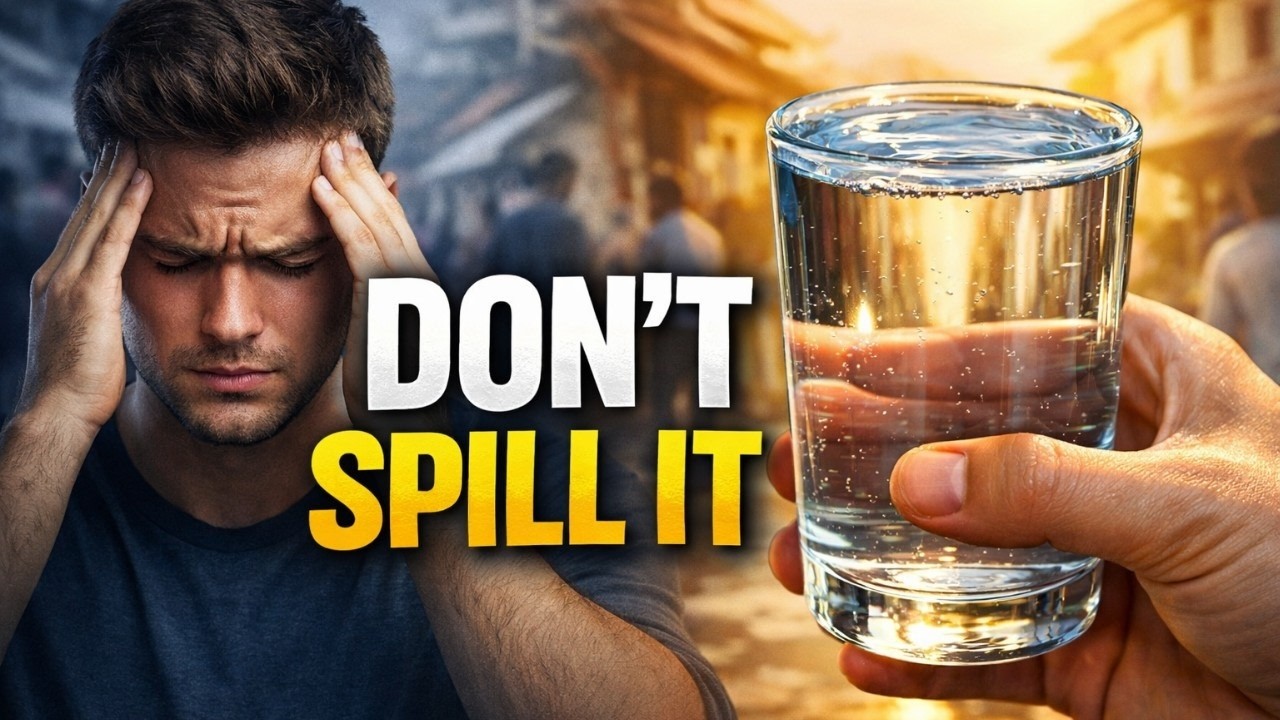 How to focus on a single particular thing | Motivation with glass of water #lifelesson #motivation
