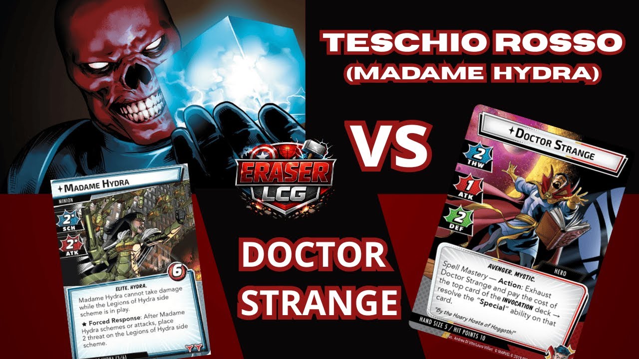TESCHIO ROSSO (Madame Hydra) vs DOCTOR STRANGE (ESPERTO) Marvel Champions LCG