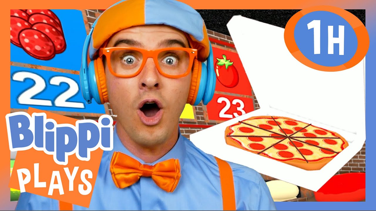Blippi Makes Pizza at the Pizza Parlor! | BEST OF BLIPPI PLAYS ROBLOX! | Gaming Videos for Kids