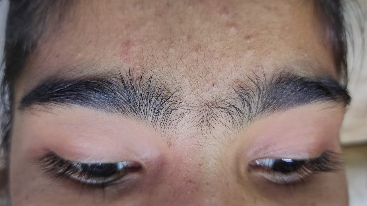 HOW TO DO HEAVY GROWTH EYEBROW | THICK HAIR EYEBROW THREADING TUTORIAL | @RitaBhatia.