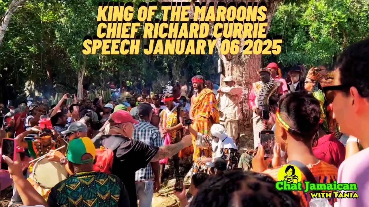 ACCOMPONG MAROON CELEBRATION| KING OF THE MAROONS| CHIEF RICHARD CURRIE SPEECH| JANUARY 6, 2025