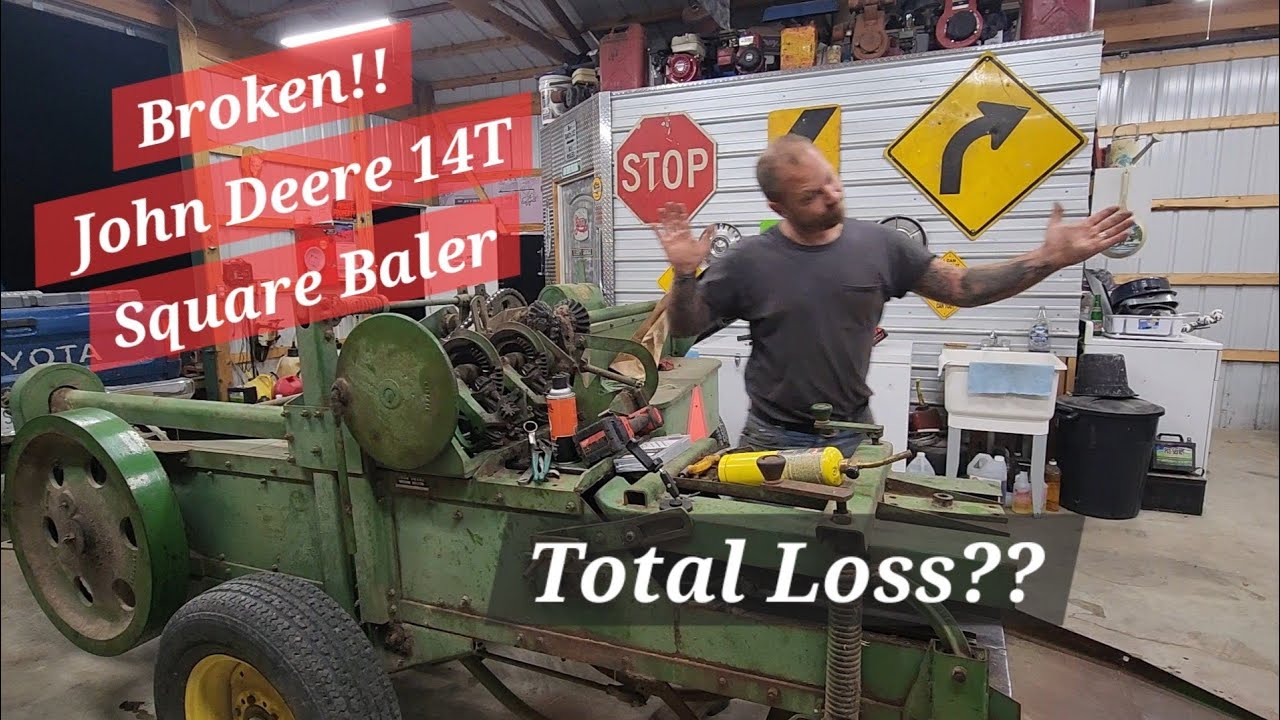 Broken Baler!?!? John Deere 14T