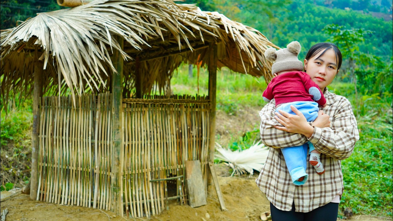 Single Mother Catches Giant Fish and Builds a Bamboo Chicken Coop | Peaceful Country Life