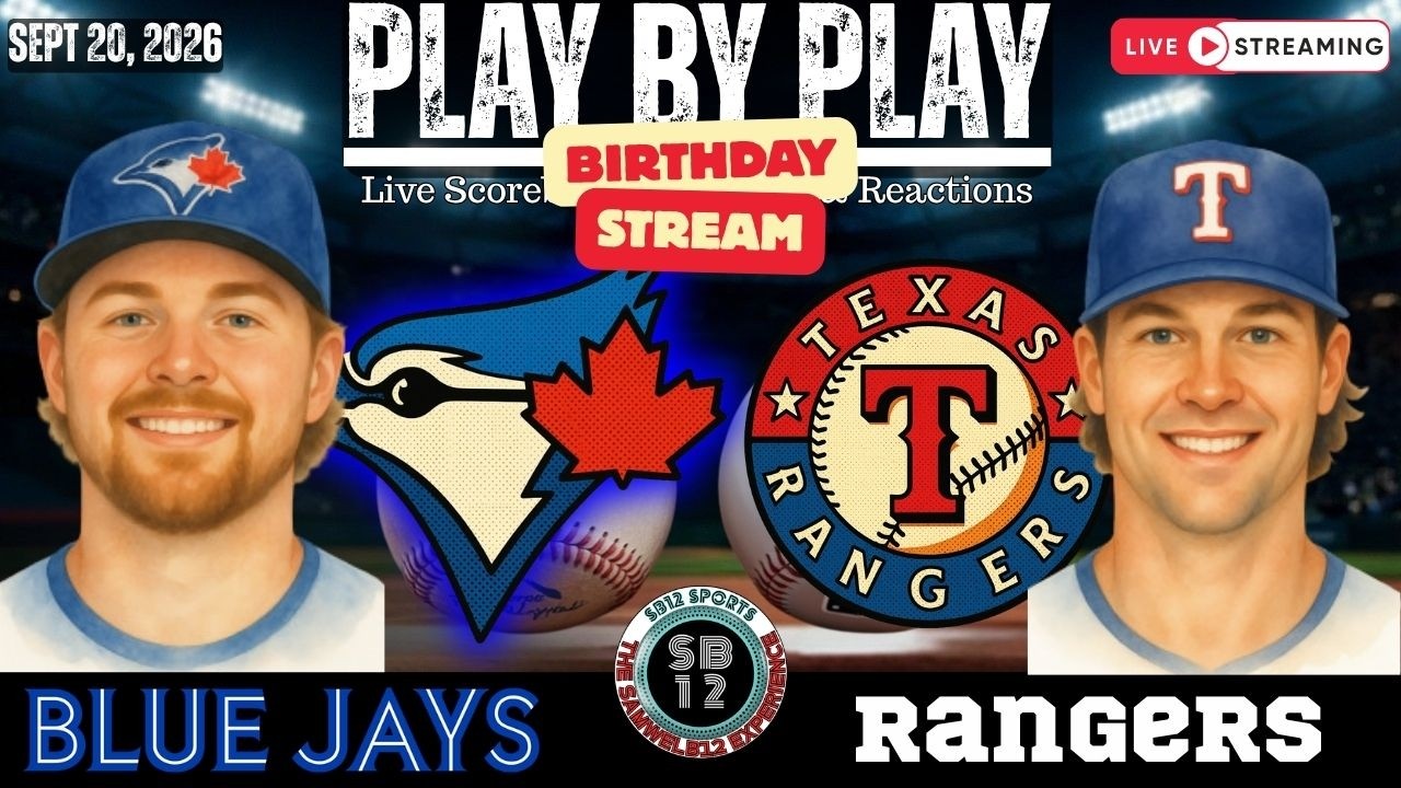 🧢 LIVE:  Toronto Blue Jays vs Texas Rangers MLB | Play by Play & Reactions!