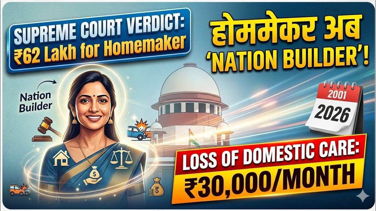 Supreme Court evaluation of income of house wife in motor accident case || shishupal vs sujeet