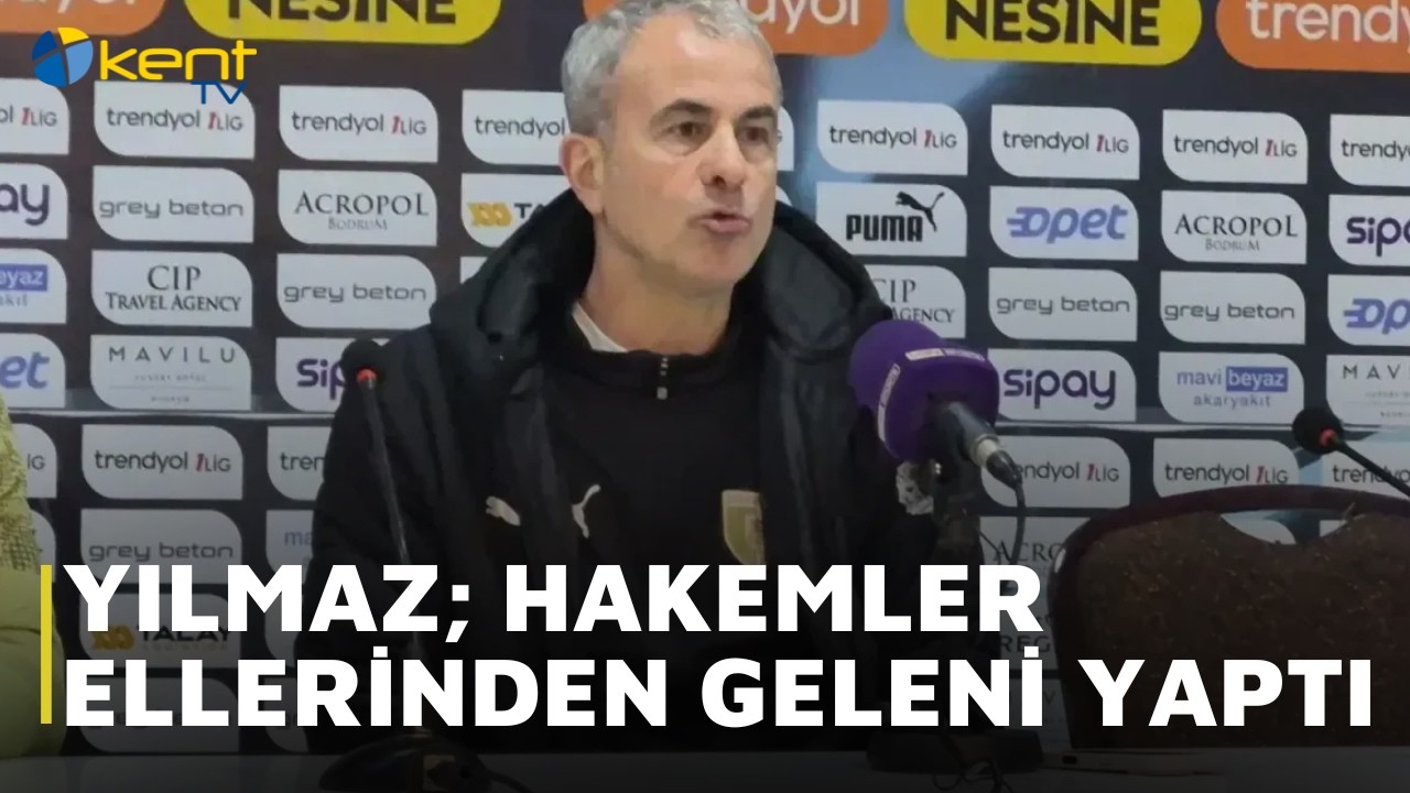 YILMAZ; HAKEMLER ELLERİNDEN GELENİ YAPTI