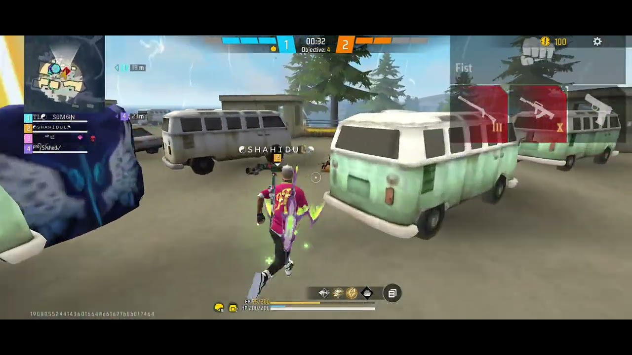 1 Vs 4 easy handle 🔥😉 Evo m1014 max gun gameplay ☠️😎 easy handle against 4 pro players 🔥 #freefire