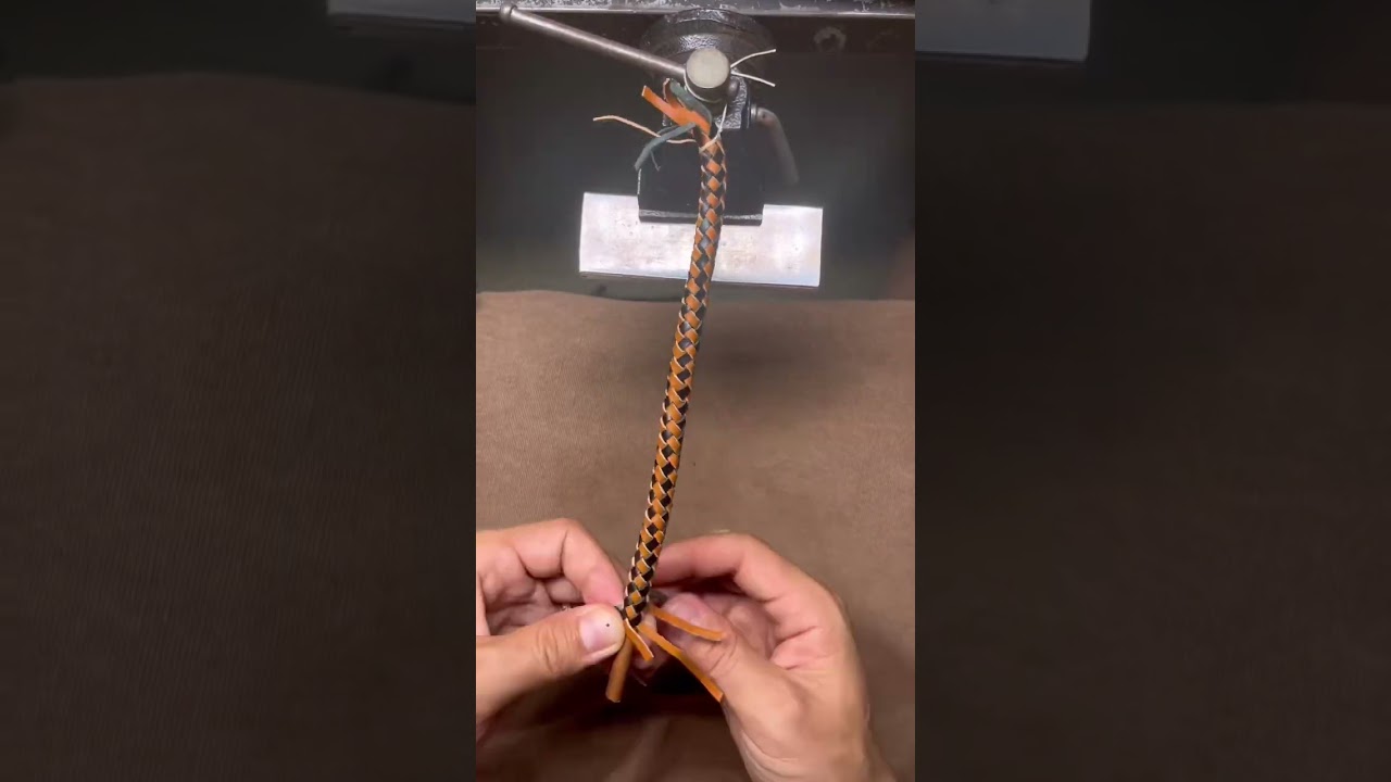 Make a 8 Strand Braided Leather Bracelet