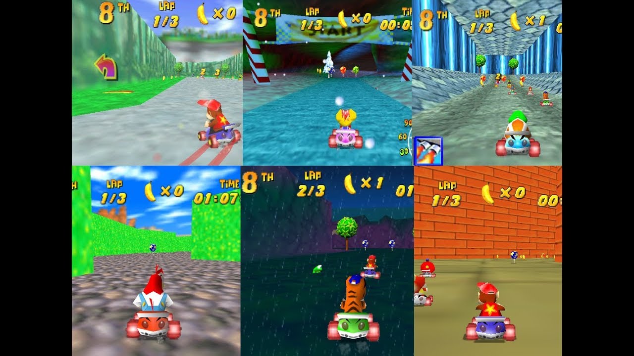 Diddy Kong Racing- Community Custom Track Pack (N64 Capture)
