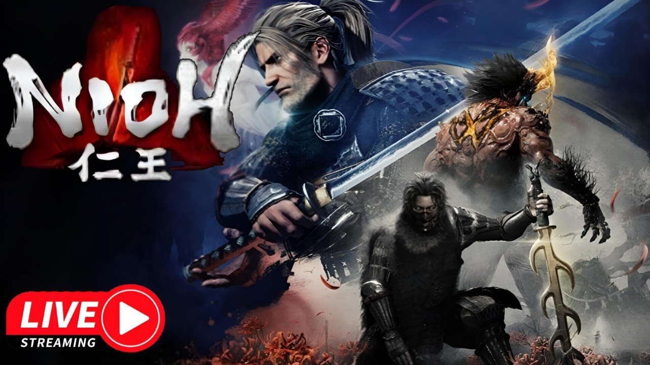 NIOH - DESAFIO estilo SOULSLIKE e MISSÕES SECUNDARIAS (AO VIVO) 🙈⚔️👑
