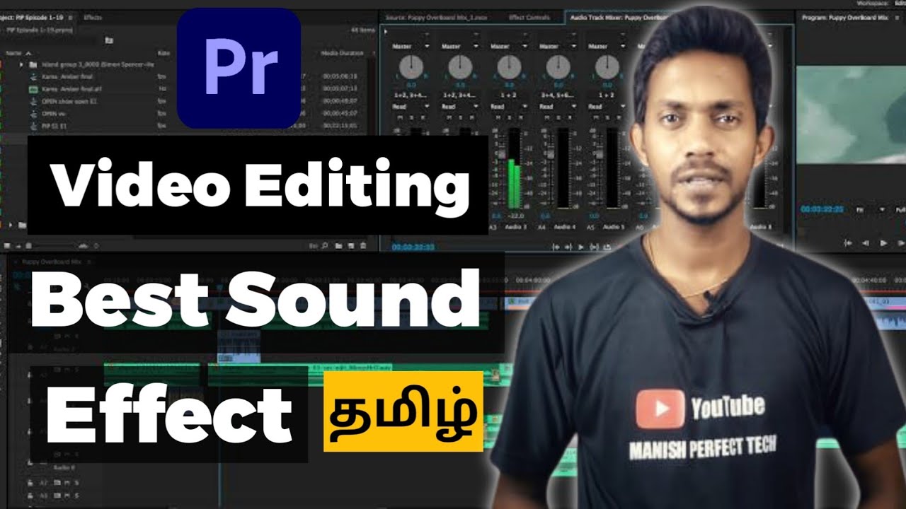 🔥 Sound Effects எடிட் செய்வது எப்படி? | Adobe Premiere pro Video Editing Tutorial in Tamil