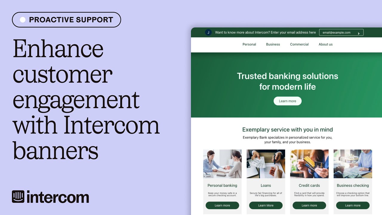 Enhance customer engagement with Intercom banners