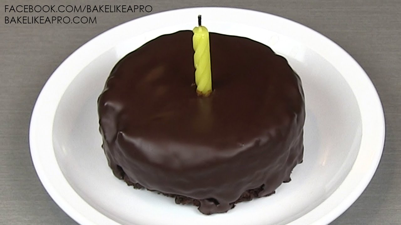 EASY Birthday Cake Recipe   It's A MINI chocolate cake