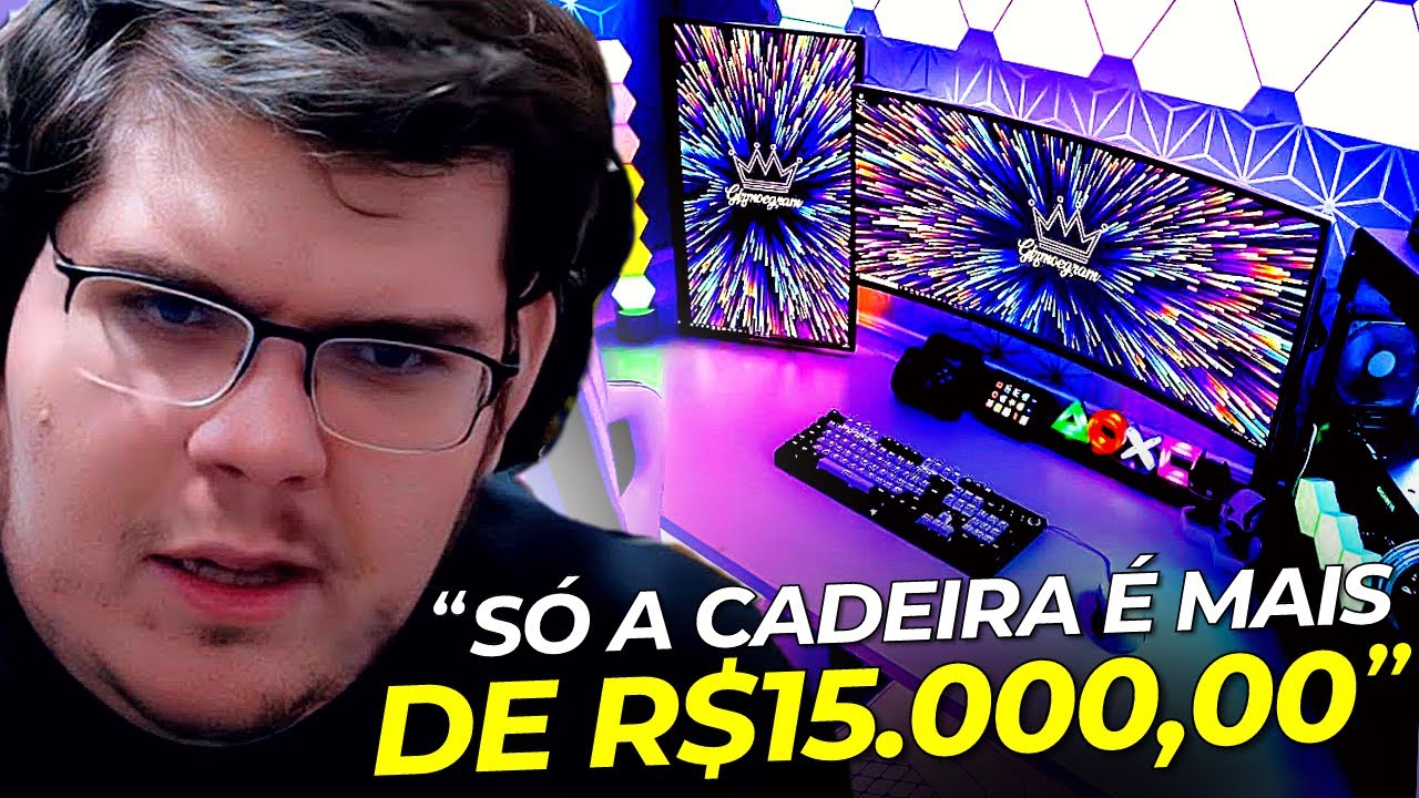 Mostrando o SETUP de R$100mil do CASIMIRO 2022 (SÓ A CADEIRA É R$15mil!)