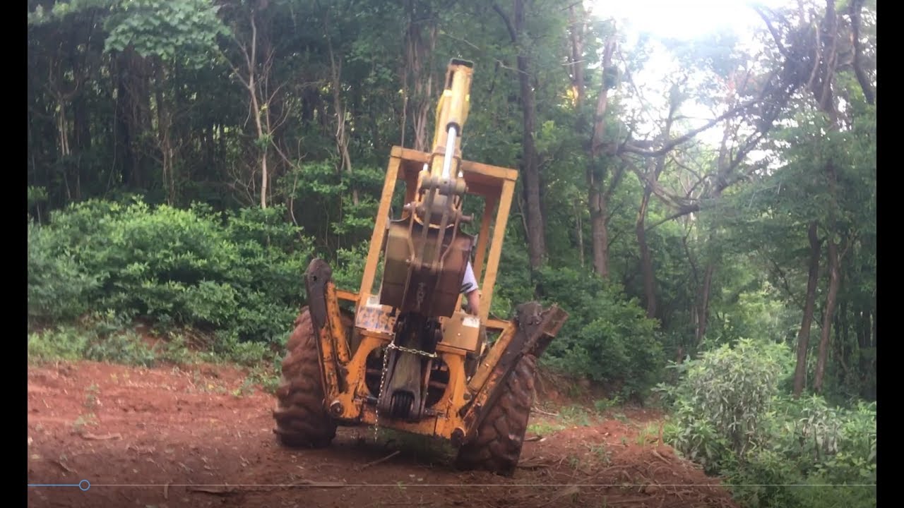 No Brakes! -- Driving the CASE 580B Backhoe Down the Muddy Mountain
