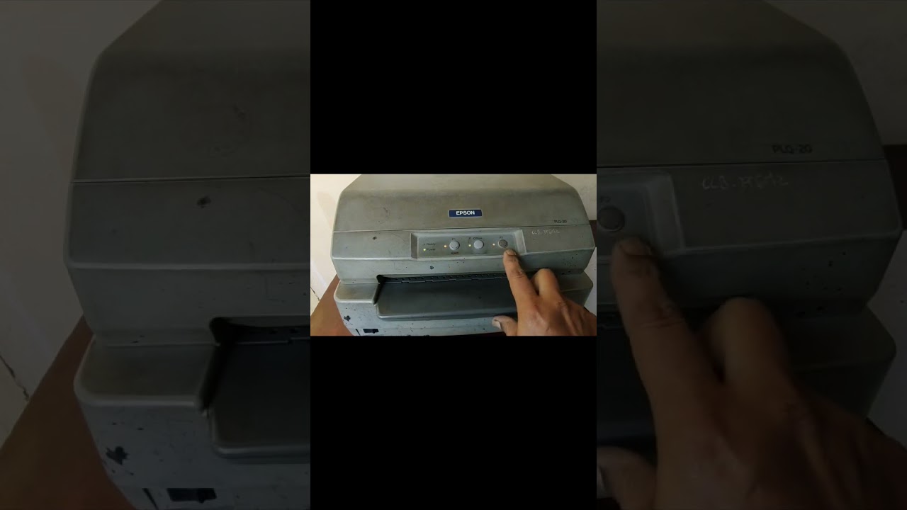 How to Print Self Test in Epson PLQ 20/30 Passbook Printer | #shorts |