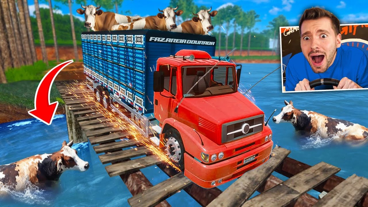 LIPÃO com um caminhão de VACA no Global Trucks Online!