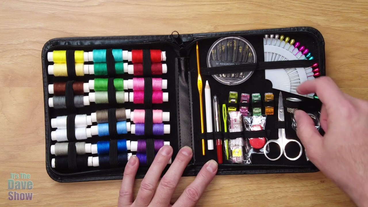 portable sewing kit for emergencies, beginner or advance hand sewing.