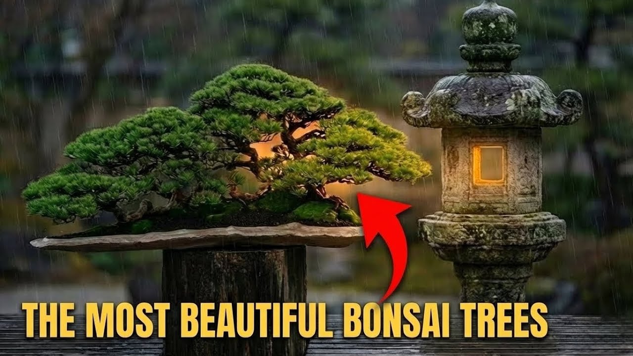 Japanese Bonsai in the rain | The most beautiful Bonsai trees